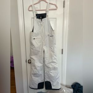 White ski pants
